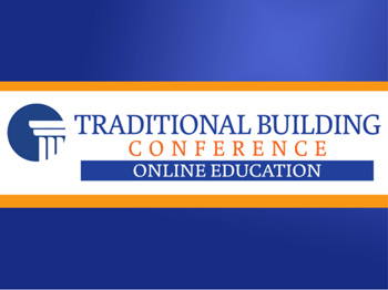 Traditional Building Conference Online Education logo.