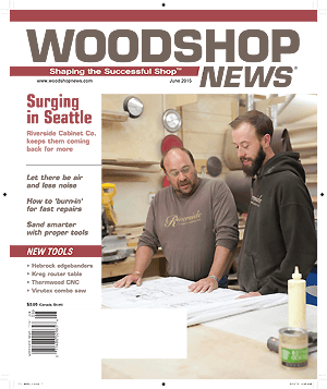 Woodshop News magazine cover.