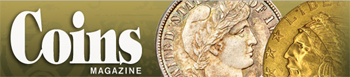 Coins Magazine logo.