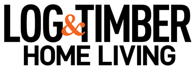 Log & Timber Home Living logo.